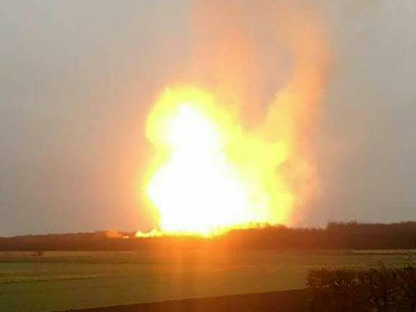 Die Explosion einer Gasanlage im Wiener Osten am Dienstag. 