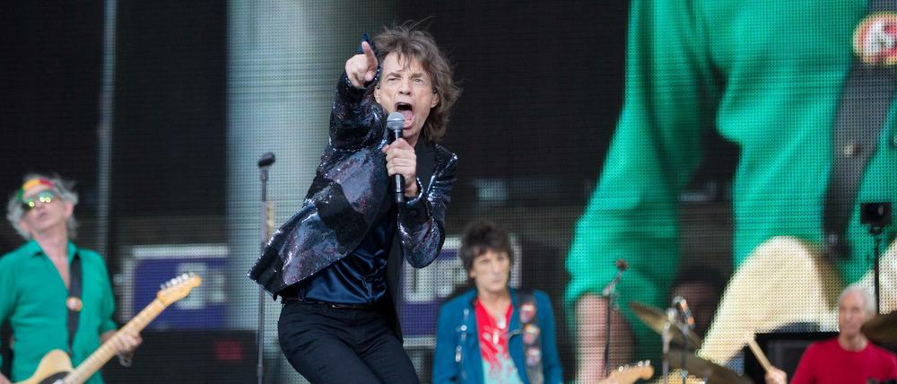An diesem Freitag spielen die Rolling Stones live in Berlin. Das Bild zeigt die Band bei ihrem Konzert auf der Waldbühne 2014.