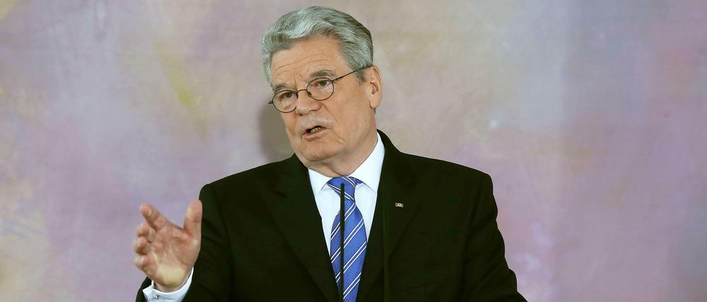 Bundespräsident Joachim Gauck mahnt zügige Rettung des BER an.