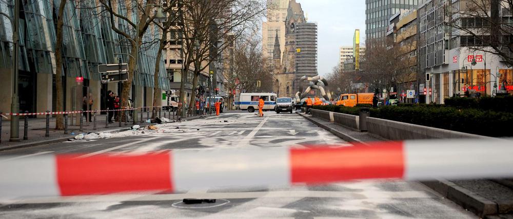 Tatort Tauentzienstraße: So sah es hier nach dem tödlichen Unfall aus.
