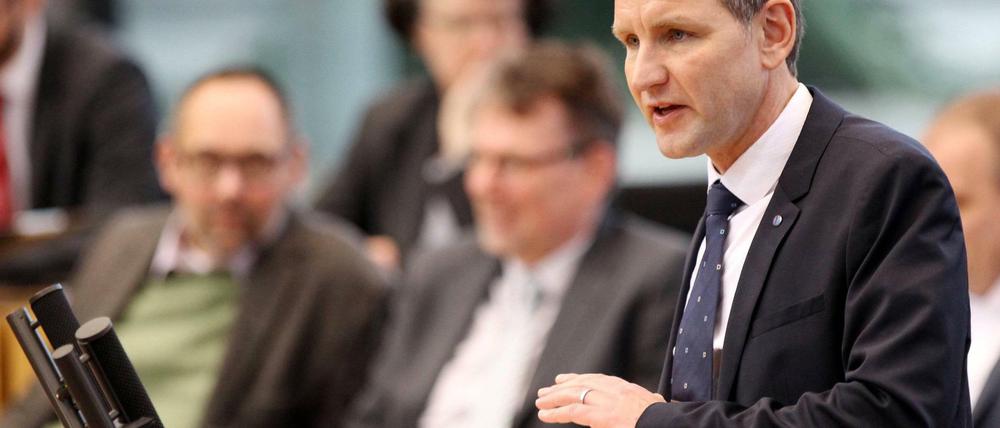 Kann mit einem Geldsegen für den Wahlkampf rechnen: Björn Höcke, Landeschef der AfD in Thüringen.