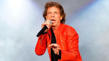 Mick Jagger ist auf der Bühne in seinem Element.