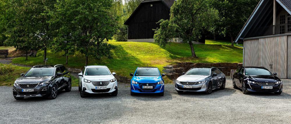 Alles elektrisch. Peugeots E-Mobility-Flotte wächst.