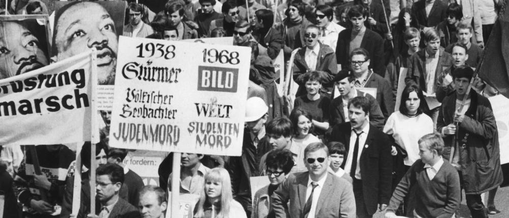 Demonstranten 1968 in Berlin