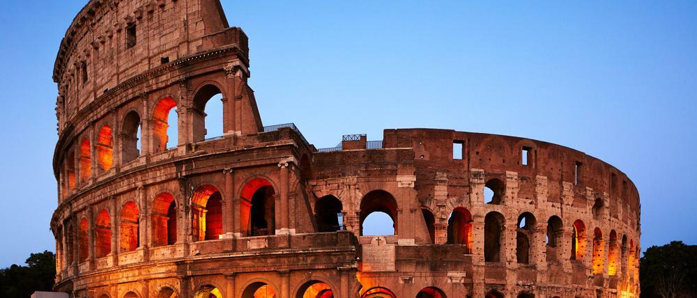 Amphitheatrum Flavium, seit dem Mittelalter besser bekannt als Kolosseum, fasste etwa 50 000 Zuschauer.