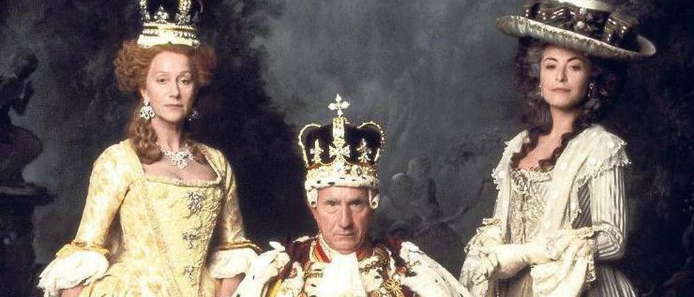 The Madness of King George: Nigel Hawthorne in dem gleichnamigen Film von 1994, mit Helen Mirren zur Linken.