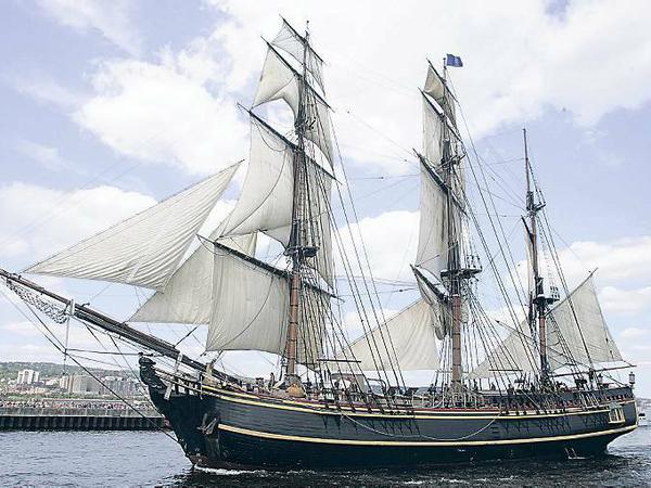 Nachbau der Bounty: ein Schiff aus Beauforts Zeit. 