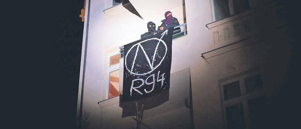 Die Bewohner der Rigaer Straße 94 beschäftigen seit mehr als 20 Jahren die Berliner Politik. 