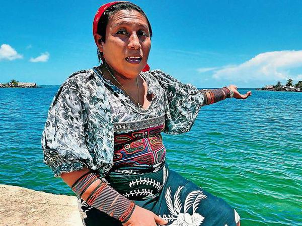 Loitza Brown organisiert auf ihrer Insel Gardi Sugdub den Umzug - für 300 Familien.