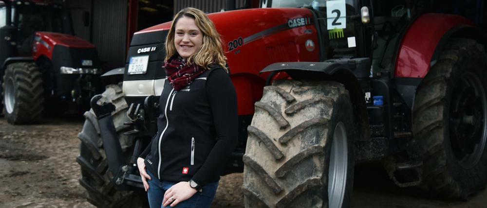 Johanna Mandelkow hat die große Traktor-Demo in Berlin mitorganisiert. 