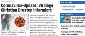 Der NDR-Podcast "Das Corona-Update" des Berliner Virologen Christian Drosten gehört zu den Nominierten des Grimme Online Awards 2020.