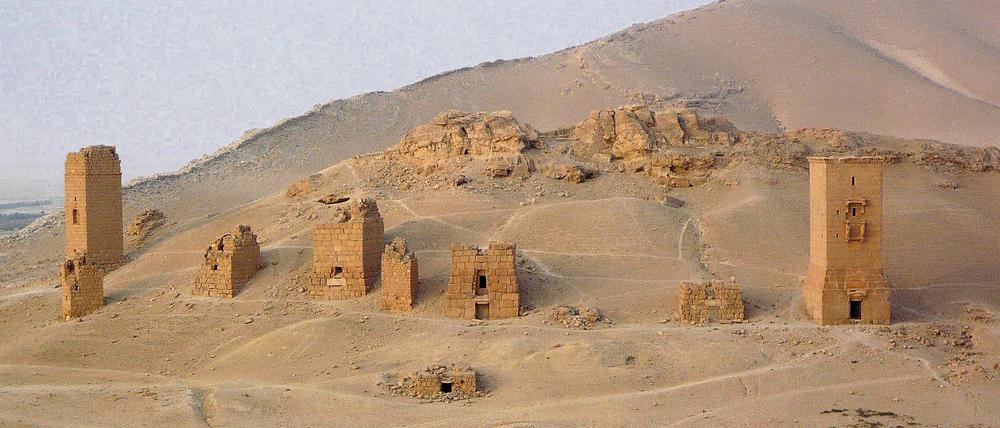 In den Grabtürmen bestatteten die Palmyrer vor 2000 Jahren ihre Toten - nun sind sie vom IS zerstört worden.