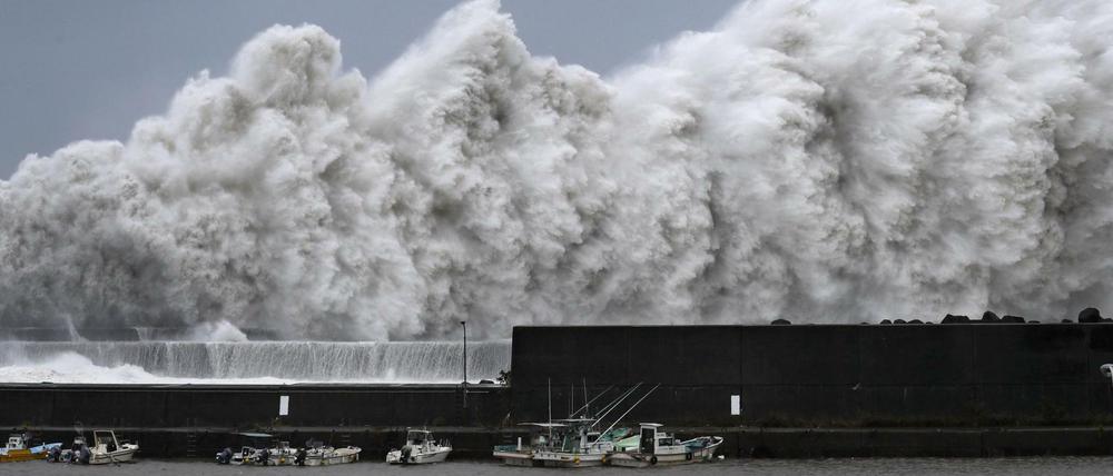 Taifun «Jebi» ist der stärkste Taifun seit rund 25 Jahren, der auf das japanische Archipel traf.