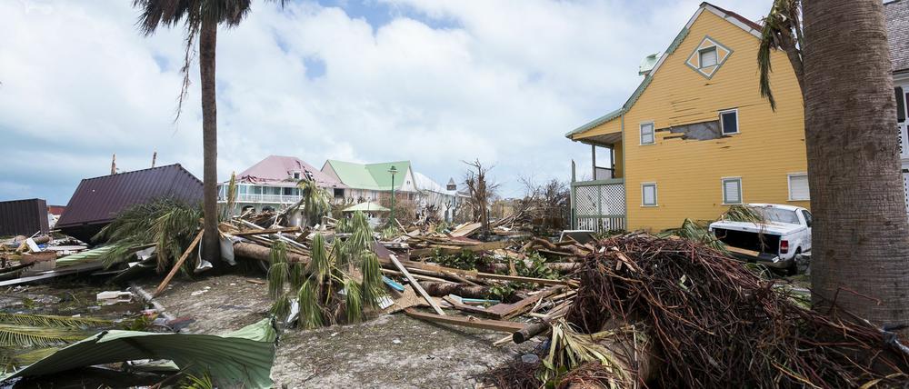 Zerstörung im französischen Teil der Karibikinsel Saint-Martin. 