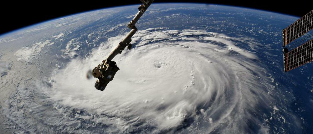 Hurrikan "Florence" über dem Atlantik – aufgenommen von der ISS