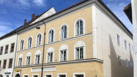 Das Geburtshaus von Adolf Hitler (1889-1945) in Braunau am Inn.
