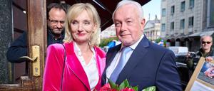 Wolfgang Kubicki (FDP), Vizepräsident des Deutschen Bundestages, kam mit Ehefrau Annette Marberth-Kubicki zur 80. Geburtstagsfeier von Altkanzler Schröder ins Borchardts Restaurant in Berlin.