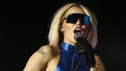 Miley Cyrus auf dem Lollapalooza in Chile 2022.