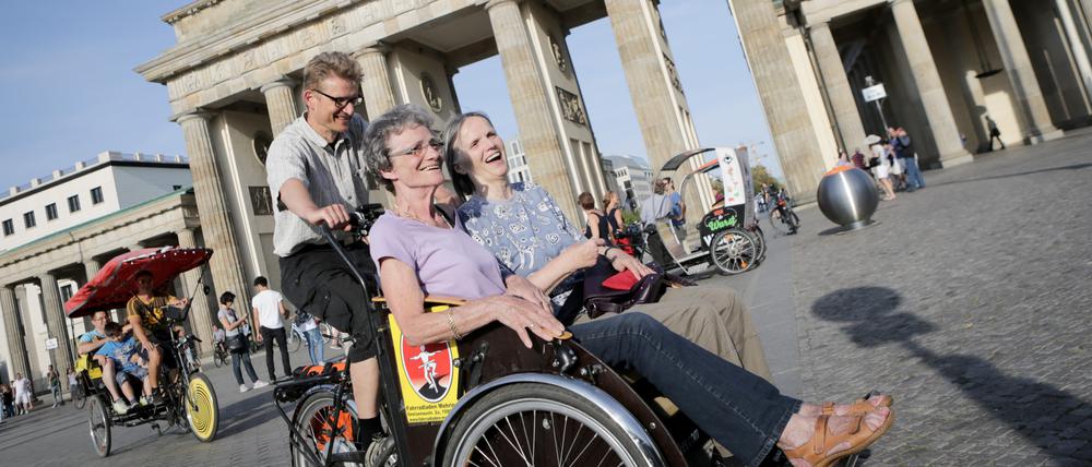 Fahrradausflüge für alle: Der Berliner Verein „Radeln ohne Alter“ hofft auf Spenden.
