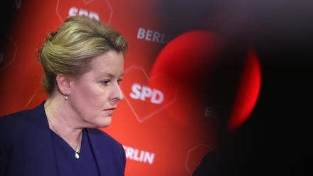 Muss um eine Mehrheit kämpfen: Der Kurs von SPD-Chefin Franziska Giffey ist im Berliner Landesverband umstritten. 