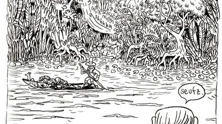 Undurchdringlicher Dschungel: Eine Szene aus dem Buch.