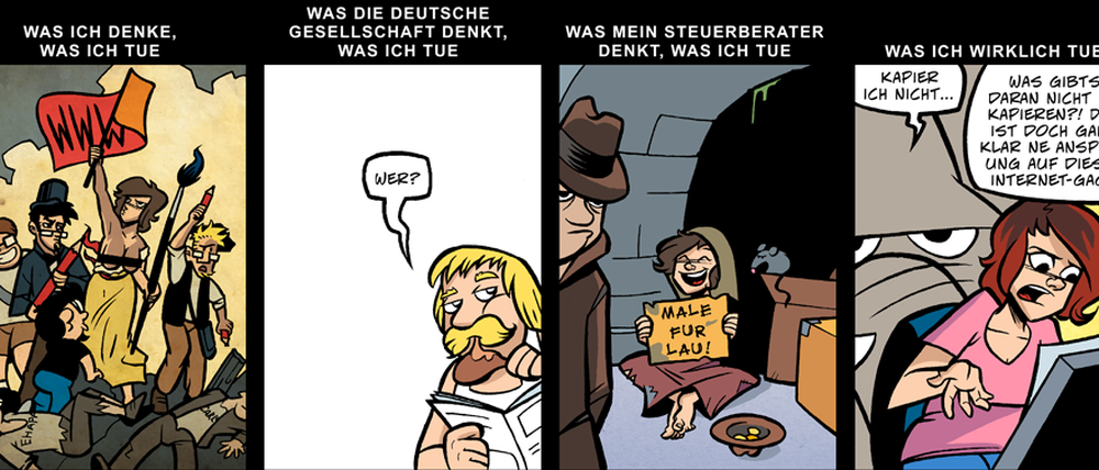 Panoptikum des deutschen Webcomicschaffens: Der Strip „Meme“ aus Sarah Burrinis Reihe „Das Leben ist kein Ponyhof“.
