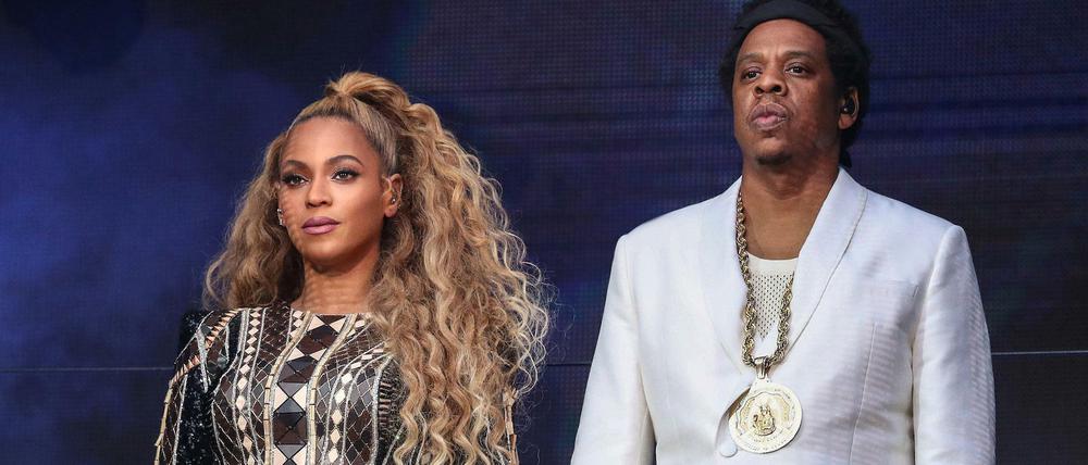 Beyoncé und Jay-Z auf der "On the Run II"-Tour.
