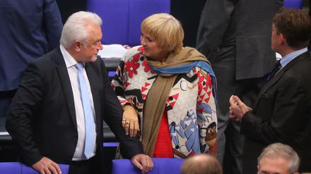 Die Bundestagsvizepräsidenten Wolfang Kubicki (FDP) und Claudia Roth (Bündnis 90/Die Grünen).