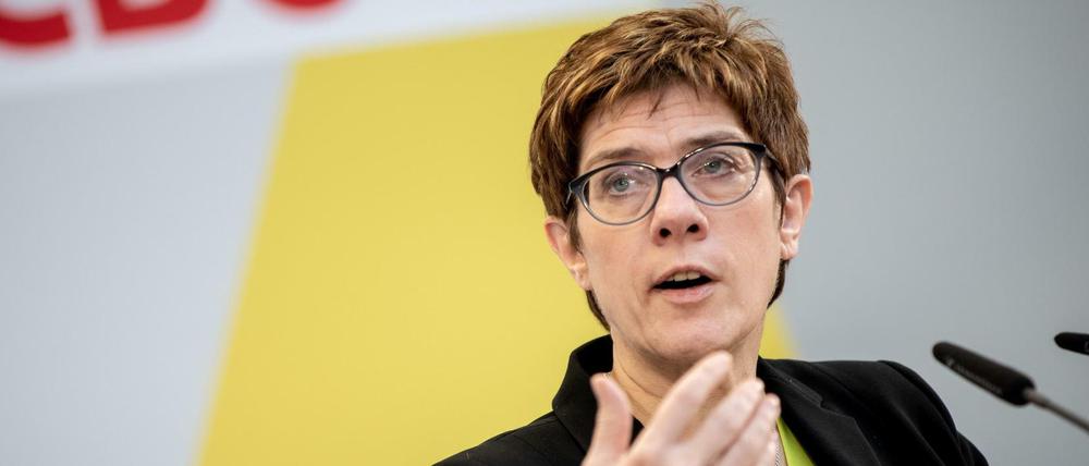 Die Bundesvorsitzende der CDU Annegret Kramp-Karrenbauer.