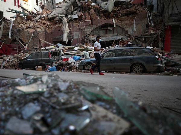 Das Ausmaß der Zerstörung in der libanesischen Hauptstadt Beirut ist massiv.