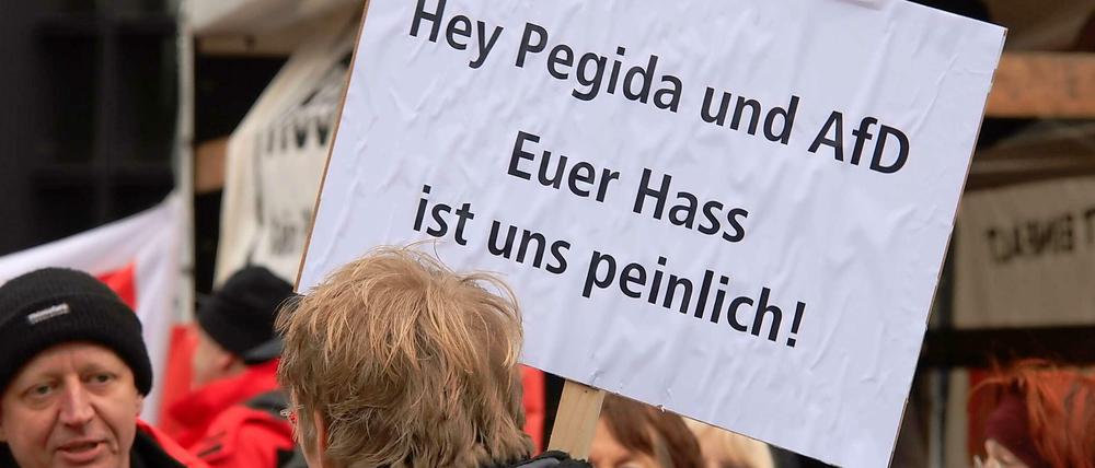 Protest gegen den AfD-Bundesparteitag Ende Januar in Bremen