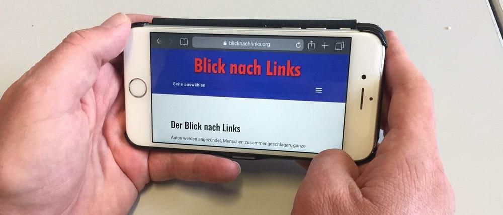 Das Online-Portal der AfD „Blick nach Links“.