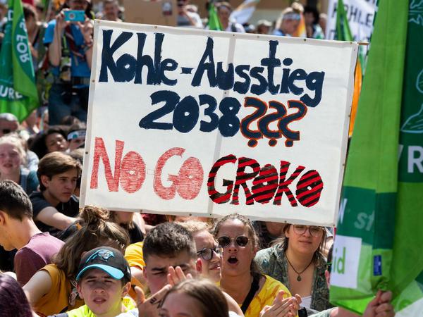 Proteste für den Kohleausstieg und mehr Klimaschutz im Rheinland 