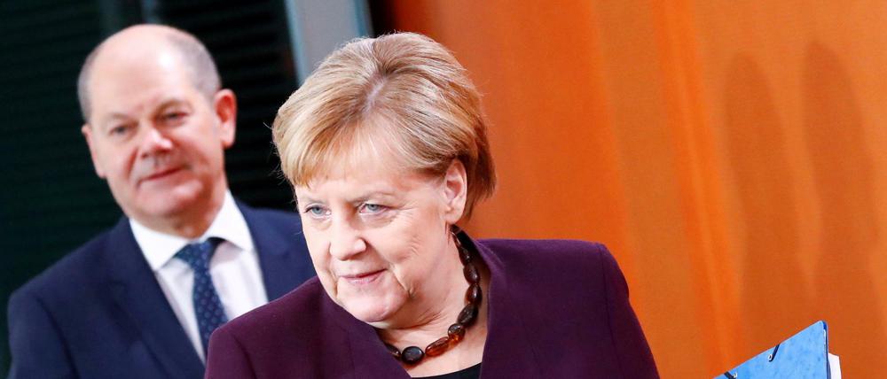 Die große Koalition regiert, die Bürger verlieren das Vertrauen: Kanzlerin Angela Merkel und Vizekanzler Olaf Scholz.
