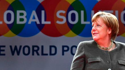Bundeskanzlerin Angela Merkel (CDU) beim Global Solutions Summit 