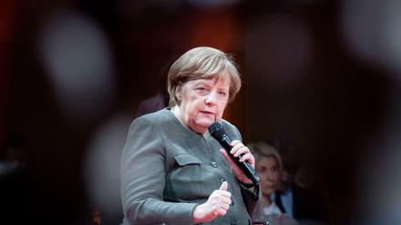 Angela Merkel beim Global Solutions Forum in Berlin.