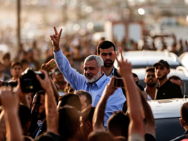 Der Chef lässt sich feiern: Ismail Hanija, Anführer der Hamas, zu Besuch in Gaza.