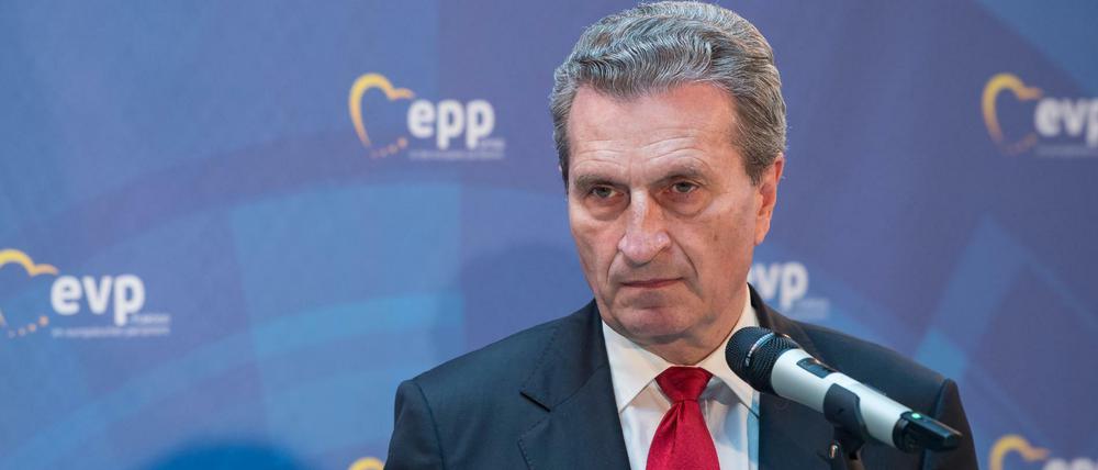 Er hatte den Gesetzentwurf auf den Weg gebracht: EU-Kommissar Günther Oettinger, CDU.