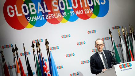 Außenminister Heiko Maas (SPD) beim "Global Solutions Summit" im Mai 2018.