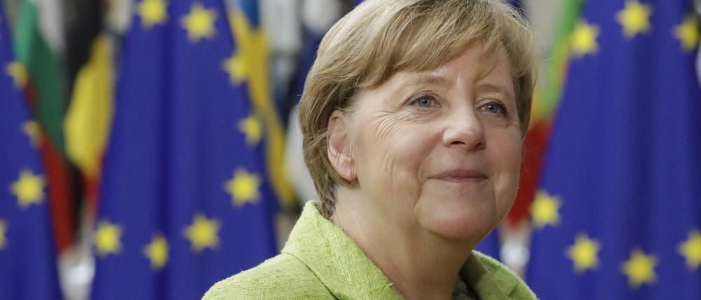 Kanzlerin Angela Merkel bei einem EU-Gipfel in Brüssel.