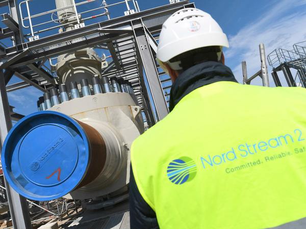 Baustelle der Ostseepipeline Nord Stream 2 in Mecklenburg-Vorpommern