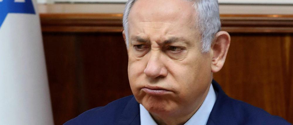Nicht amüsiert: Benjamin Netanjahu, Ministerpräsident von Israel, scheiterte bei der Regierungsbildung.