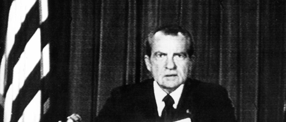 Der Watergate-Skandal, der 1972 begann, brachte US-Präsident Richard Nixon zwei Jahre später zu Fall.