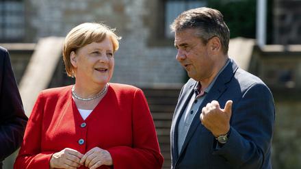 Trafen sich gestern in Goslar: Angela Merkel und Sigmar Gabriel.