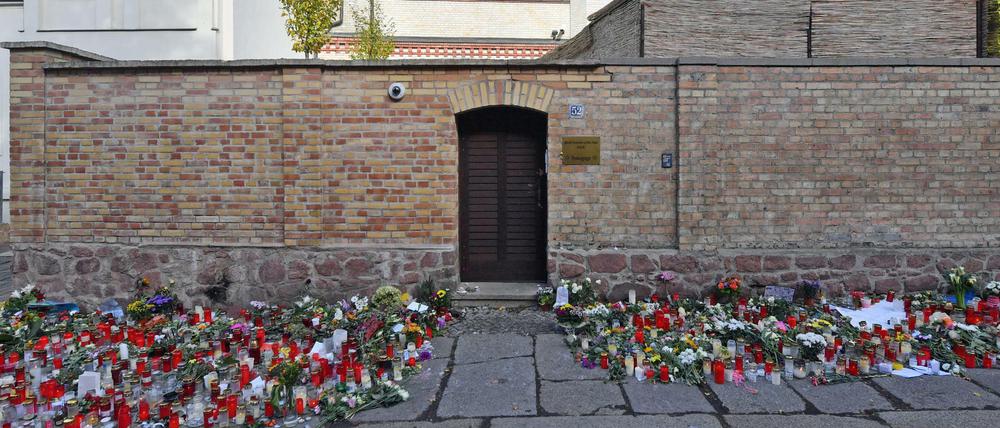 Antisemitischer Terror. Trauer nach dem Angriff auf die Synagoge in Halle.