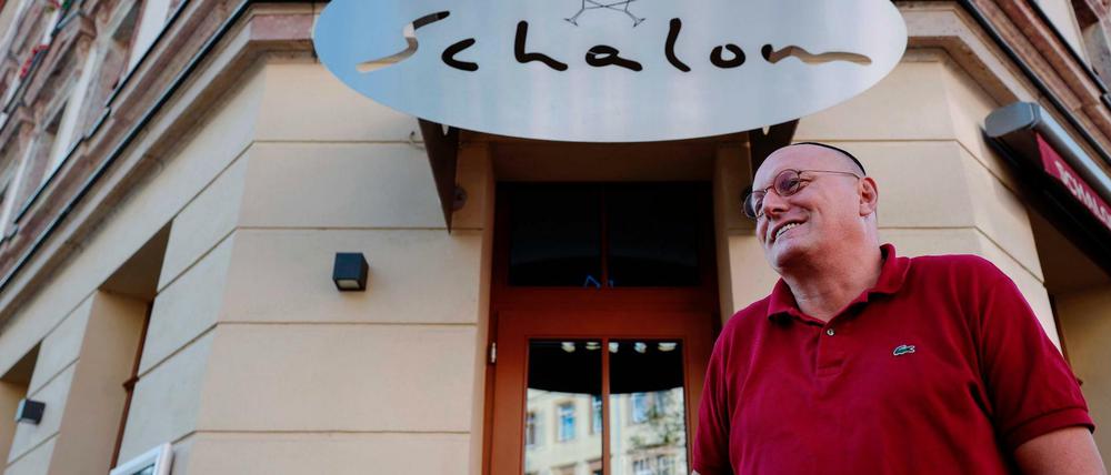 Uwe Dziuballa, Betreiber des Restaurants "Schalom".