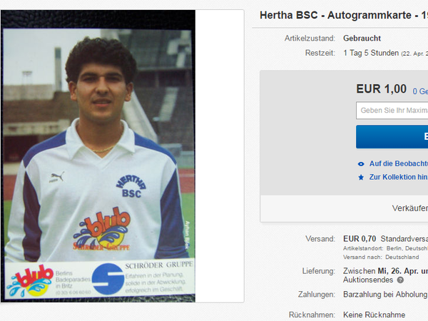 In der Saison 1985/86 spielte Ayhan Bilek für Hertha BSC. 