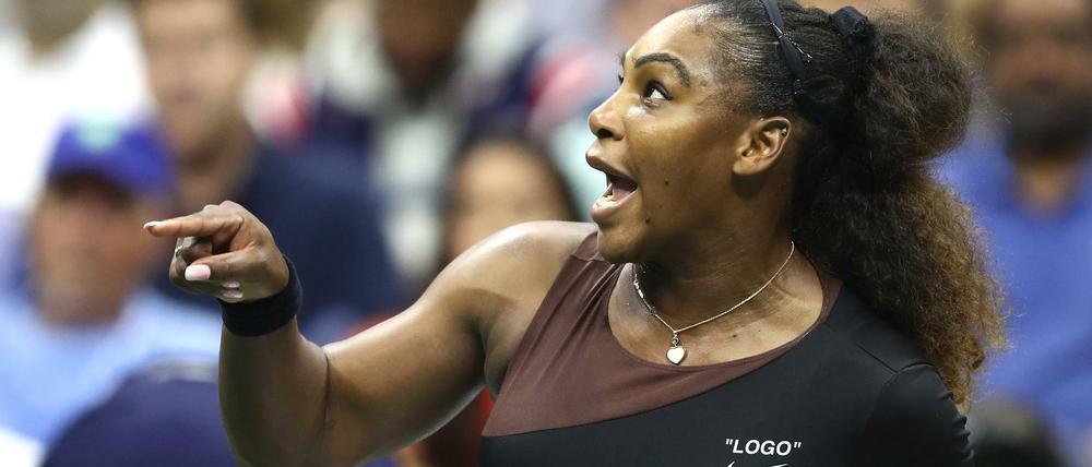 Aufgebracht. Serena Williams hatte sich im US-Open-Finale nicht im Griff.