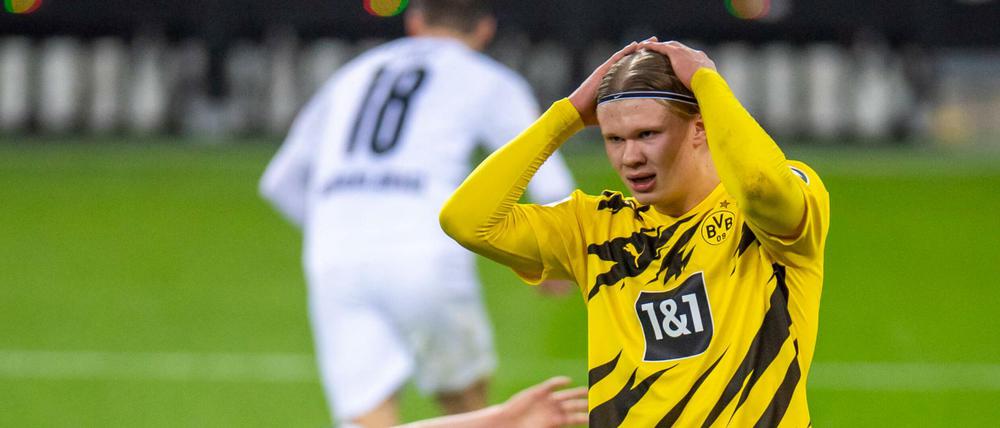 Seine beiden Tore konnte die Niederlage nicht verhindern: Dortmunds Erling Haaland.