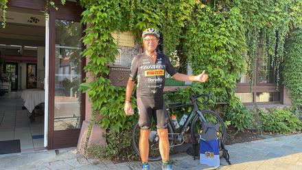 Alex Neubert hat mit seinem Rad eine Strecke von mehr als 3000 Kilometer zurückgelegt.
